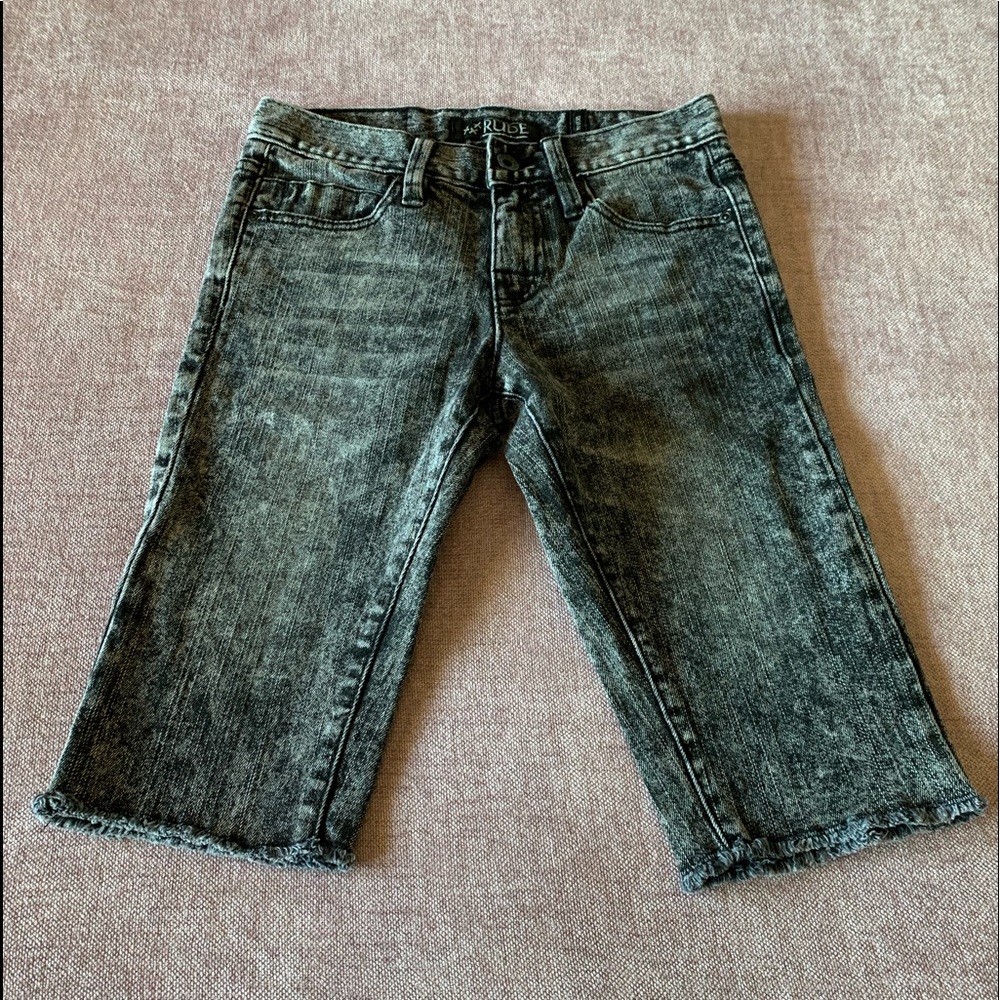 Rude Unisex Jean Shorts Size 26 Black
